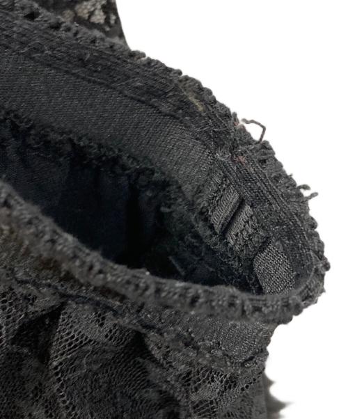 MUVEIL（ミュベール）MUVEIL (ミュベール) レースファースカート ブラック サイズ:SIZE 38の古着・服飾アイテム
