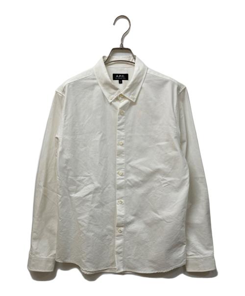A.P.C.（アーペーセー）A.P.C. (アーペーセー) オックスフォードシャツ ホワイト サイズ:SIZE Sの古着・服飾アイテム