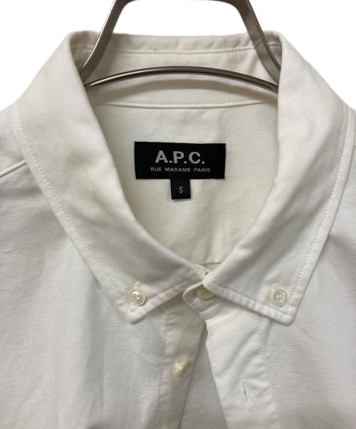 A.P.C.（アーペーセー）A.P.C. (アーペーセー) オックスフォードシャツ ホワイト サイズ:SIZE Sの古着・服飾アイテム