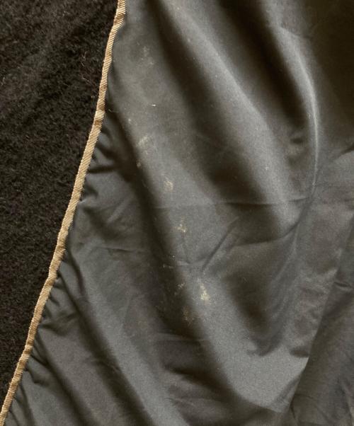 anuke（アンヌーク）anuke (アンヌーク) Collarless Cocoon Coat ネイビー サイズ:	SIZE 38の古着・服飾アイテム