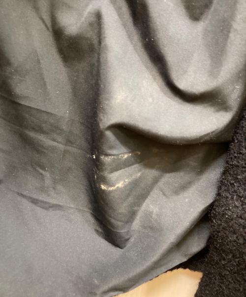 anuke（アンヌーク）anuke (アンヌーク) Collarless Cocoon Coat ネイビー サイズ:	SIZE 38の古着・服飾アイテム