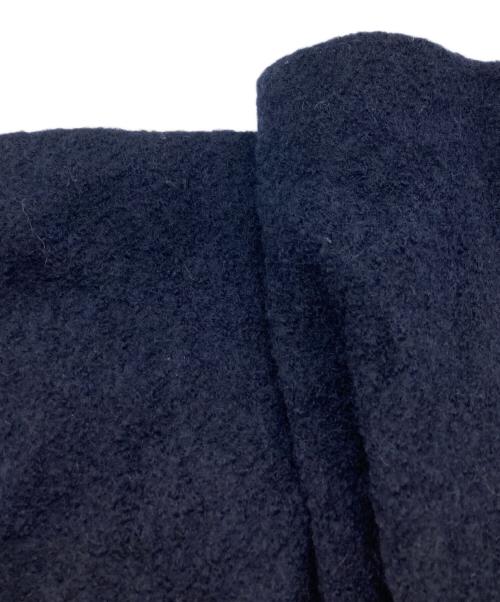anuke（アンヌーク）anuke (アンヌーク) Collarless Cocoon Coat ネイビー サイズ:	SIZE 38の古着・服飾アイテム