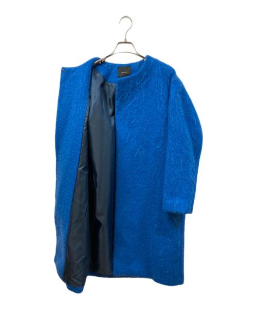 Spick and Span（スピック＆スパン）Spick and Span (スピック＆スパン) シャギーコクーンコート ブルー サイズ:実寸をご確認くださいの古着・服飾アイテム