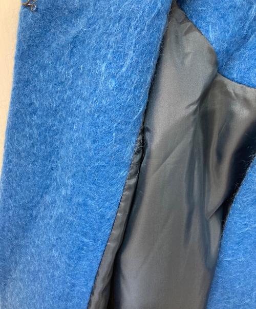 Spick and Span（スピック＆スパン）Spick and Span (スピック＆スパン) シャギーコクーンコート ブルー サイズ:実寸をご確認くださいの古着・服飾アイテム