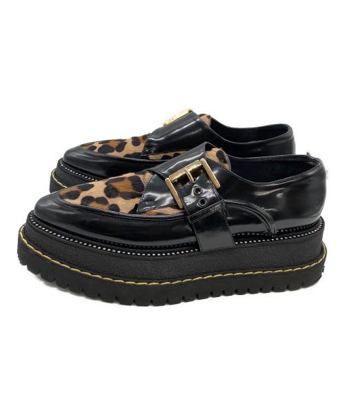 N°21（ヌメロヴェントゥーノ）N°21 (ヌメロヴェントゥーノ) レザーシューズ ブラック サイズ:	SIZE 38の古着・服飾アイテム