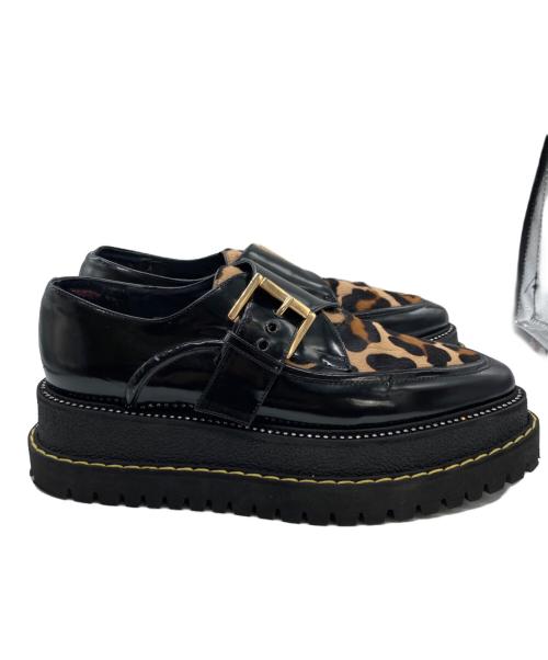 N°21（ヌメロヴェントゥーノ）N°21 (ヌメロヴェントゥーノ) レザーシューズ ブラック サイズ:	SIZE 38の古着・服飾アイテム