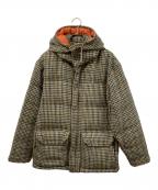 THE NORTHFACE PURPLELABEL×Harris Tweedザ・ノースフェイス パープルレーベル×ハリスツイード）の古着「ダウンジャケット」｜ベージュ