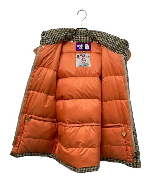 THE NORTHFACE PURPLELABEL（ザ・ノースフェイス パープルレーベル）THE NORTHFACE PURPLELABEL (ザ・ノースフェイス パープルレーベル) Harris Tweed (ハリスツイード) ダウンジャケット ベージュ サイズ:	SIZE Sの古着・服飾アイテム