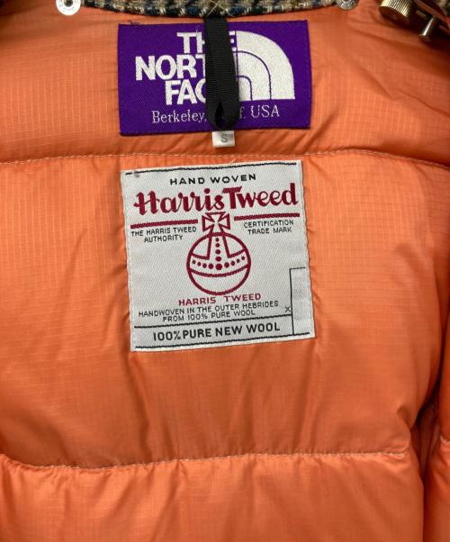 THE NORTHFACE PURPLELABEL（ザ・ノースフェイス パープルレーベル）THE NORTHFACE PURPLELABEL (ザ・ノースフェイス パープルレーベル) Harris Tweed (ハリスツイード) ダウンジャケット ベージュ サイズ:	SIZE Sの古着・服飾アイテム