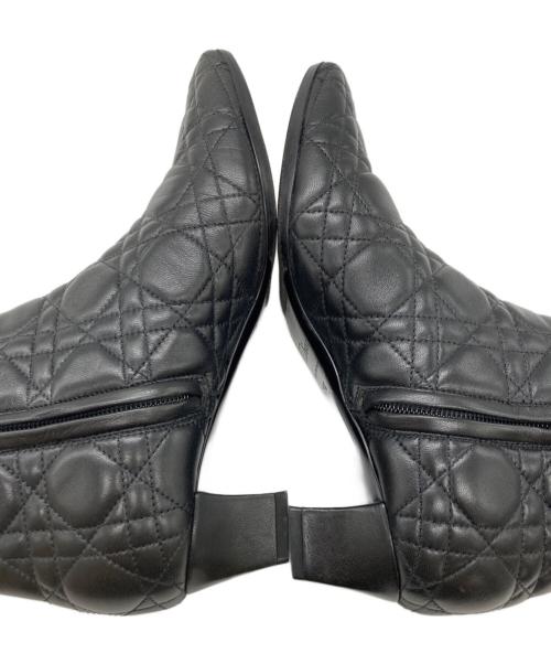 Christian Dior（クリスチャン ディオール）Christian Dior (クリスチャン ディオール) カナージュ サイドジップブーツ ブラウン サイズ:	SIZE 36 1/2の古着・服飾アイテム