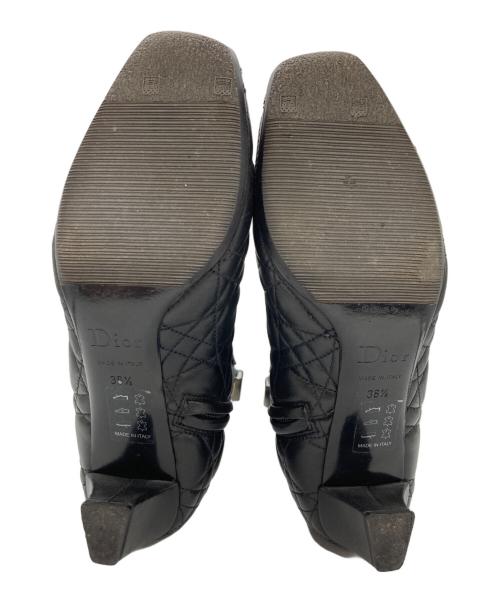 Christian Dior（クリスチャン ディオール）Christian Dior (クリスチャン ディオール) カナージュ サイドジップブーツ ブラウン サイズ:	SIZE 36 1/2の古着・服飾アイテム