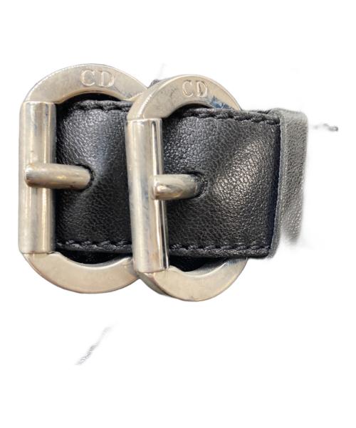 Christian Dior（クリスチャン ディオール）Christian Dior (クリスチャン ディオール) カナージュ サイドジップブーツ ブラウン サイズ:	SIZE 36 1/2の古着・服飾アイテム