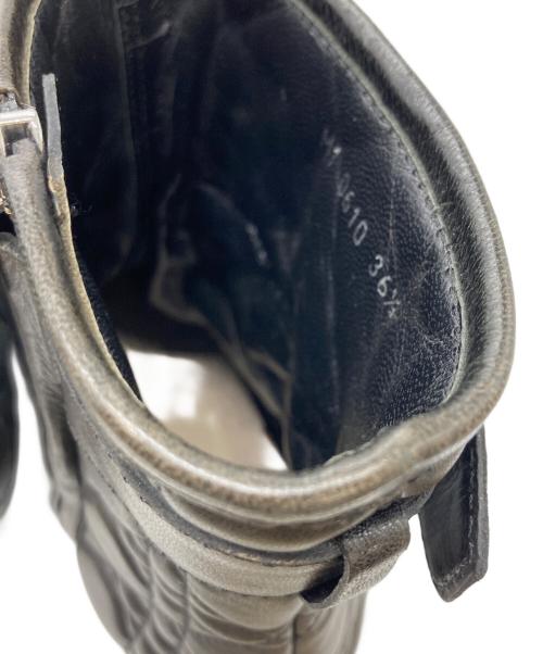 Christian Dior（クリスチャン ディオール）Christian Dior (クリスチャン ディオール) カナージュ サイドジップブーツ ブラウン サイズ:	SIZE 36 1/2の古着・服飾アイテム