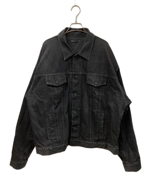 juha（ユハ）juha (ユハ) オーバーサイズデニムジャケット ブラック サイズ:	SIZE 2の古着・服飾アイテム