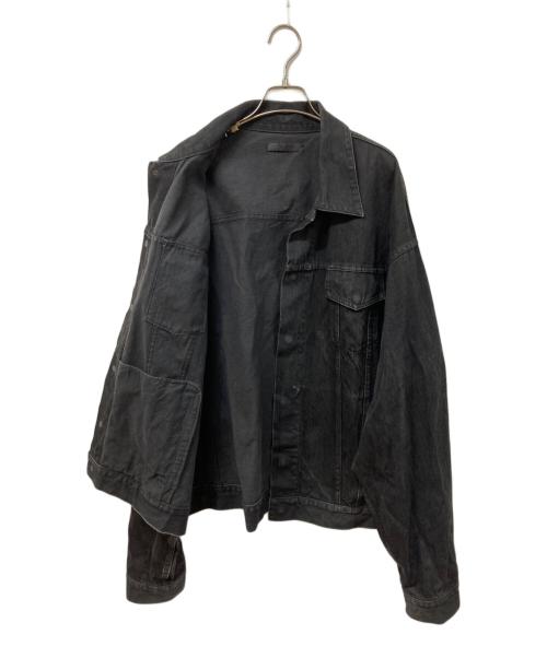 juha（ユハ）juha (ユハ) オーバーサイズデニムジャケット ブラック サイズ:	SIZE 2の古着・服飾アイテム