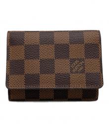 LOUIS VUITTON（ルイ ヴィトン）の古着「アンヴェロップ・カルト・ドゥ・ヴィジット/名刺入れ」｜ブラウン