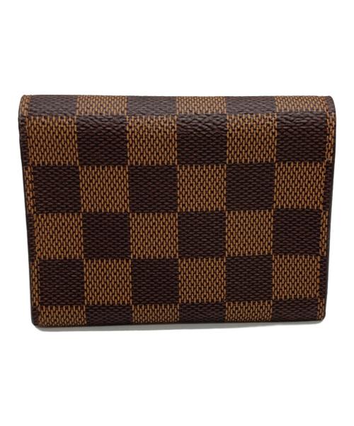 LOUIS VUITTON（ルイ ヴィトン）LOUIS VUITTON (ルイ ヴィトン) アンヴェロップ・カルト・ドゥ・ヴィジット/名刺入れ ブラウンの古着・服飾アイテム