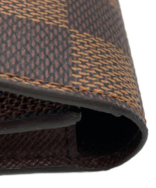 LOUIS VUITTON（ルイ ヴィトン）LOUIS VUITTON (ルイ ヴィトン) アンヴェロップ・カルト・ドゥ・ヴィジット/名刺入れ ブラウンの古着・服飾アイテム