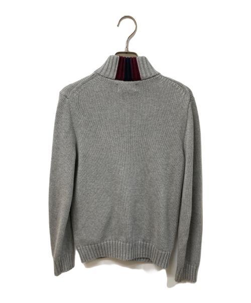 POLO RALPH LAUREN（ポロ・ラルフローレン）POLO RALPH LAUREN (ポロ・ラルフローレン) ジップニット グレー サイズ:	SIZE Mの古着・服飾アイテム