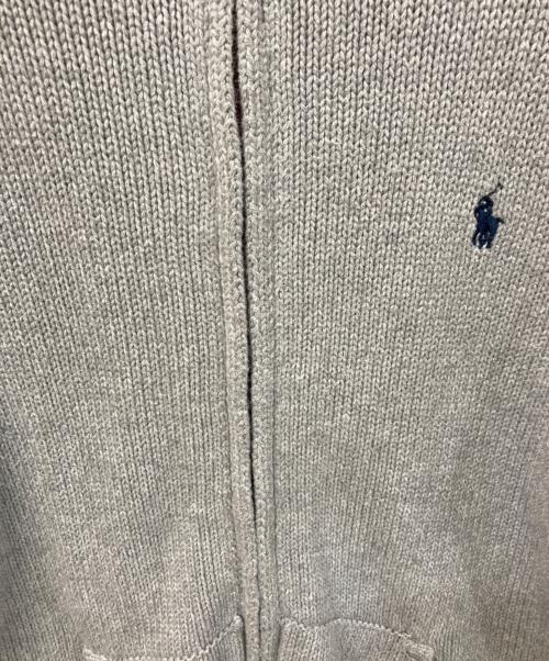 POLO RALPH LAUREN（ポロ・ラルフローレン）POLO RALPH LAUREN (ポロ・ラルフローレン) ジップニット グレー サイズ:	SIZE Mの古着・服飾アイテム