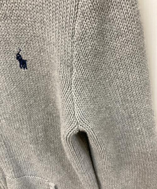 POLO RALPH LAUREN（ポロ・ラルフローレン）POLO RALPH LAUREN (ポロ・ラルフローレン) ジップニット グレー サイズ:	SIZE Mの古着・服飾アイテム
