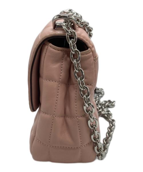 MICHAEL KORS（マイケルコース）MICHAEL KORS (マイケルコース) ラージ キルティングレザー ショルダーバッグ ピンク サイズ:不明の古着・服飾アイテム