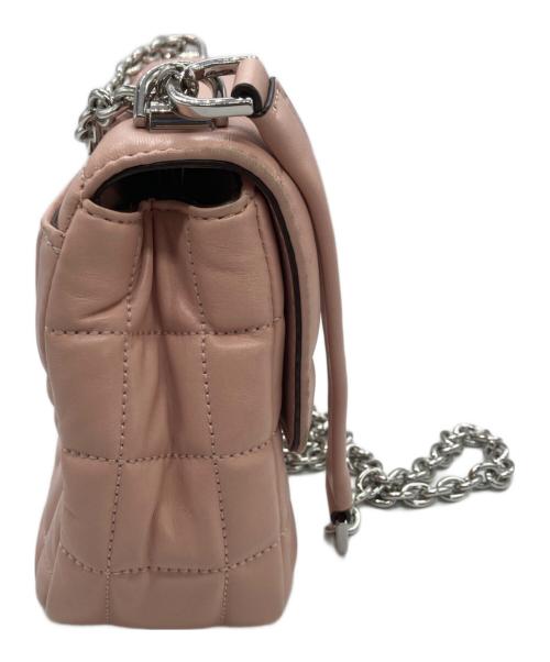MICHAEL KORS（マイケルコース）MICHAEL KORS (マイケルコース) ラージ キルティングレザー ショルダーバッグ ピンク サイズ:不明の古着・服飾アイテム
