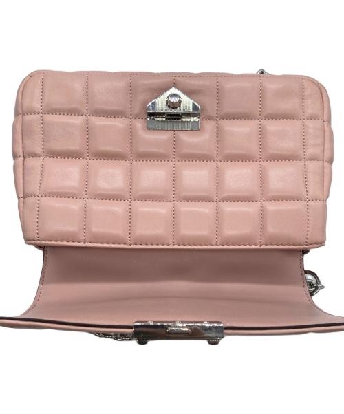 MICHAEL KORS（マイケルコース）MICHAEL KORS (マイケルコース) ラージ キルティングレザー ショルダーバッグ ピンク サイズ:不明の古着・服飾アイテム