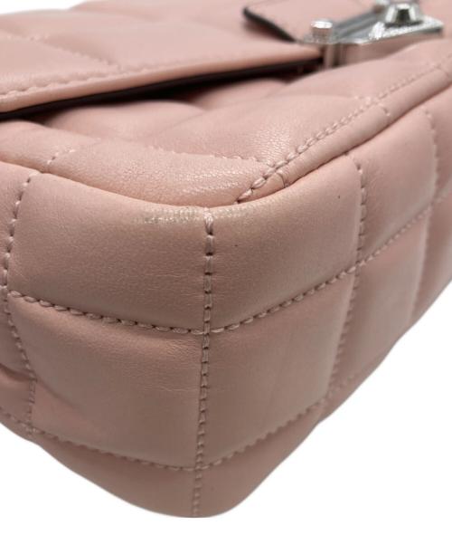 MICHAEL KORS（マイケルコース）MICHAEL KORS (マイケルコース) ラージ キルティングレザー ショルダーバッグ ピンク サイズ:不明の古着・服飾アイテム