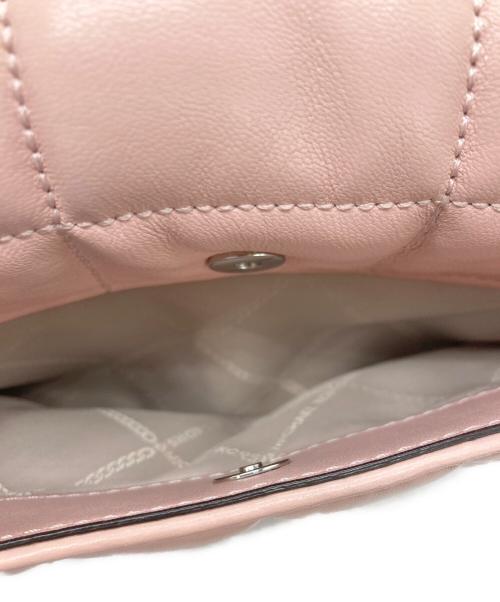 MICHAEL KORS（マイケルコース）MICHAEL KORS (マイケルコース) ラージ キルティングレザー ショルダーバッグ ピンク サイズ:不明の古着・服飾アイテム