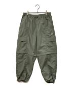 KYUENキュウエン）の古着「3-LAYER CONVERTIBLE WIDE PANTS」｜カーキ