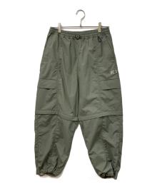 KYUEN（キュウエン）の古着「3-LAYER CONVERTIBLE WIDE PANTS」｜カーキ