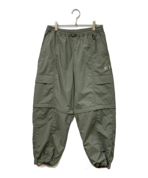 KYUEN（キュウエン）KYUEN (キュウエン) 3-LAYER CONVERTIBLE WIDE PANTS カーキ サイズ:SIZE 1の古着・服飾アイテム