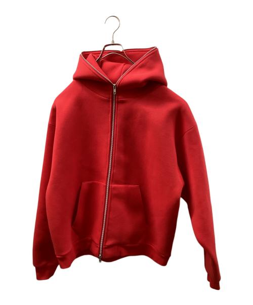 BEAMS（ビームス）BEAMS (ビームス) FullFaceZipHoodie レッド サイズ:SIZE Lの古着・服飾アイテム