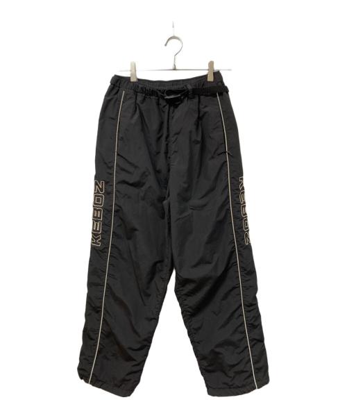 KEBOZ（ケボズ）KEBOZ (ケボズ) SUPPLEX NYLON TRACK PANTS ブラック サイズ:	SIZE Mの古着・服飾アイテム