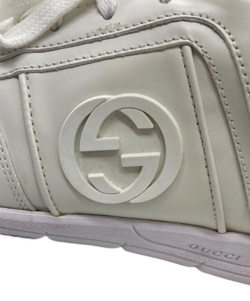 GUCCI（グッチ）GUCCI (グッチ) インターロッキングG ローカットスニーカー ホワイト サイズ:SIZE 7の古着・服飾アイテム