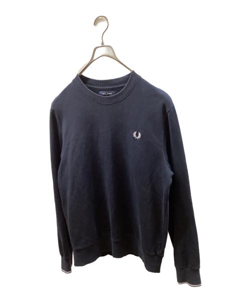 FRED PERRY（フレッドペリー）FRED PERRY (フレッドペリー) Crew Neck Sweatshirt ネイビー サイズ:SIZE Lの古着・服飾アイテム