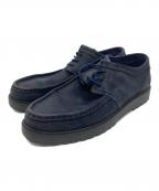 FRED PERRYフレッドペリー）の古着「Kenney Low Waxed Suede」｜ネイビー