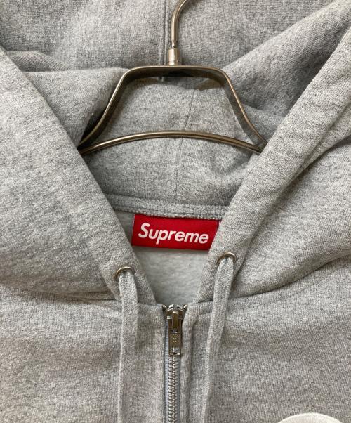 SUPREME（シュプリーム）Supreme (シュプリーム) S Logo Zip Up Hooded Sweatshirt グレー サイズ:	SIZE Mの古着・服飾アイテム