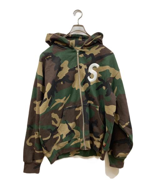 SUPREME（シュプリーム）SUPREME (シュプリーム) S Logo Zip Up Hooded Sweatshirt カモフラ サイズ:SIZE Lの古着・服飾アイテム