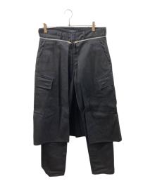 ALMOSTBLACK（オールモストブラック）の古着「SKIRT TROUSERS」｜ブラック