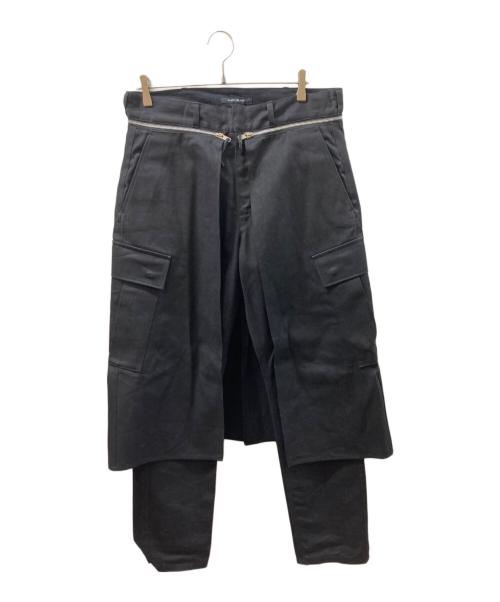 ALMOSTBLACK（オールモストブラック）ALMOSTBLACK (オールモストブラック) SKIRT TROUSERS ブラック サイズ:SIZE 2の古着・服飾アイテム