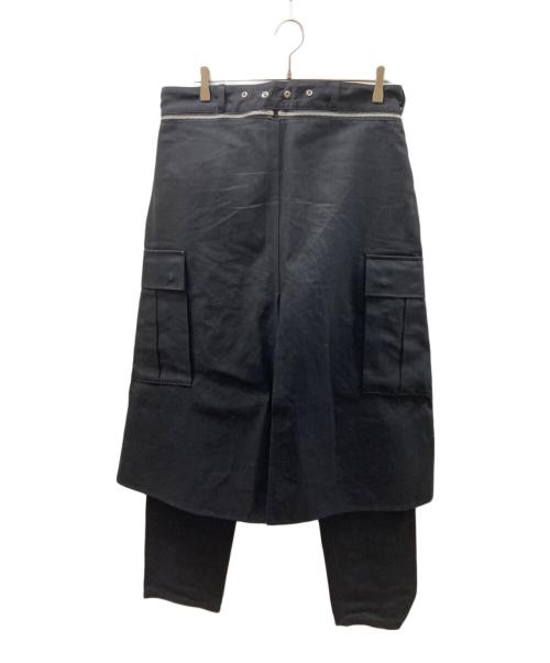 ALMOSTBLACK（オールモストブラック）ALMOSTBLACK (オールモストブラック) SKIRT TROUSERS ブラック サイズ:SIZE 2の古着・服飾アイテム