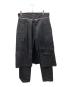 ALMOSTBLACK（オールモストブラック）の古着「SKIRT TROUSERS」｜ブラック