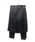 ALMOSTBLACK (オールモストブラック) SKIRT TROUSERS ブラック サイズ:SIZE 2：10000円