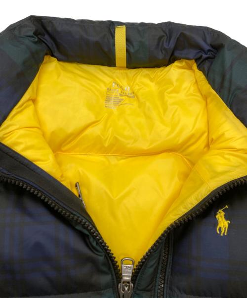 POLO RALPH LAUREN（ポロ・ラルフローレン）POLO RALPH LAUREN (ポロ・ラルフローレン) ブラックウォッチダウンベスト グリーン サイズ:SIZE Lの古着・服飾アイテム