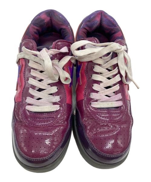 A BATHING APE（アベイシングエイプ）A BATHING APE (アベイシングエイプ) ROAD STA ローカットスニーカー パープル サイズ:	SIZE 27.5cmの古着・服飾アイテム