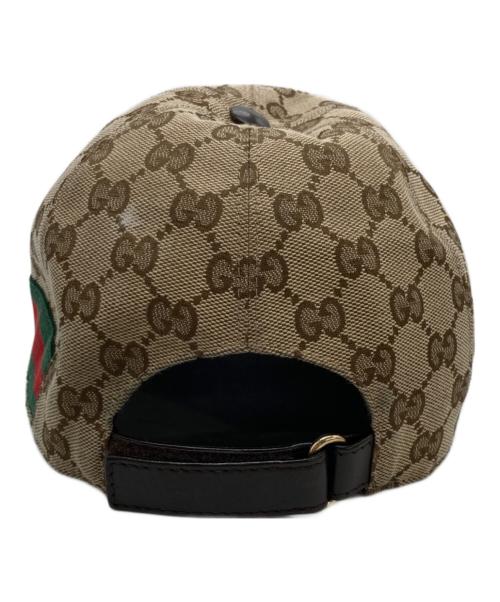 GUCCI（グッチ）GUCCI (グッチ) GGキャンバス ベースボールキャップ ベージュ サイズ:SIZE Mの古着・服飾アイテム
