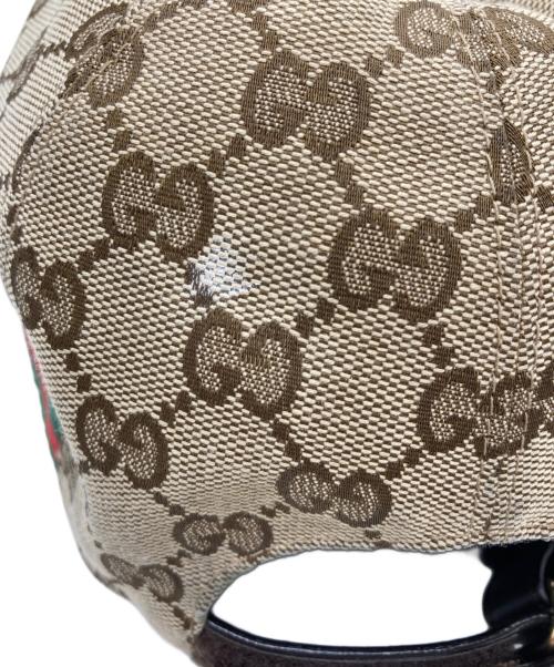 GUCCI（グッチ）GUCCI (グッチ) GGキャンバス ベースボールキャップ ベージュ サイズ:SIZE Mの古着・服飾アイテム