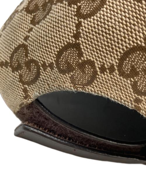 GUCCI（グッチ）GUCCI (グッチ) GGキャンバス ベースボールキャップ ベージュ サイズ:SIZE Mの古着・服飾アイテム